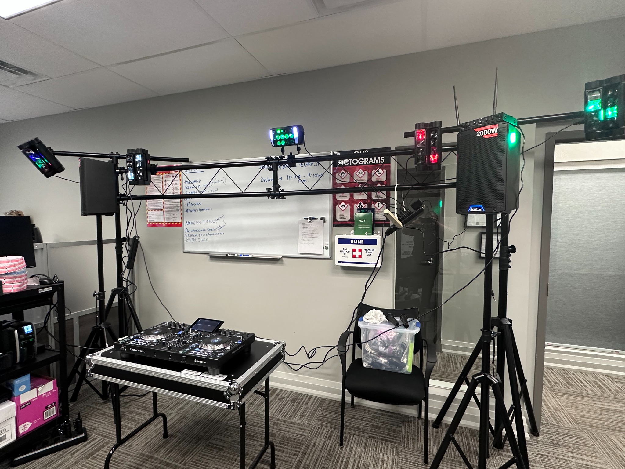 Sound and Lighting Setup