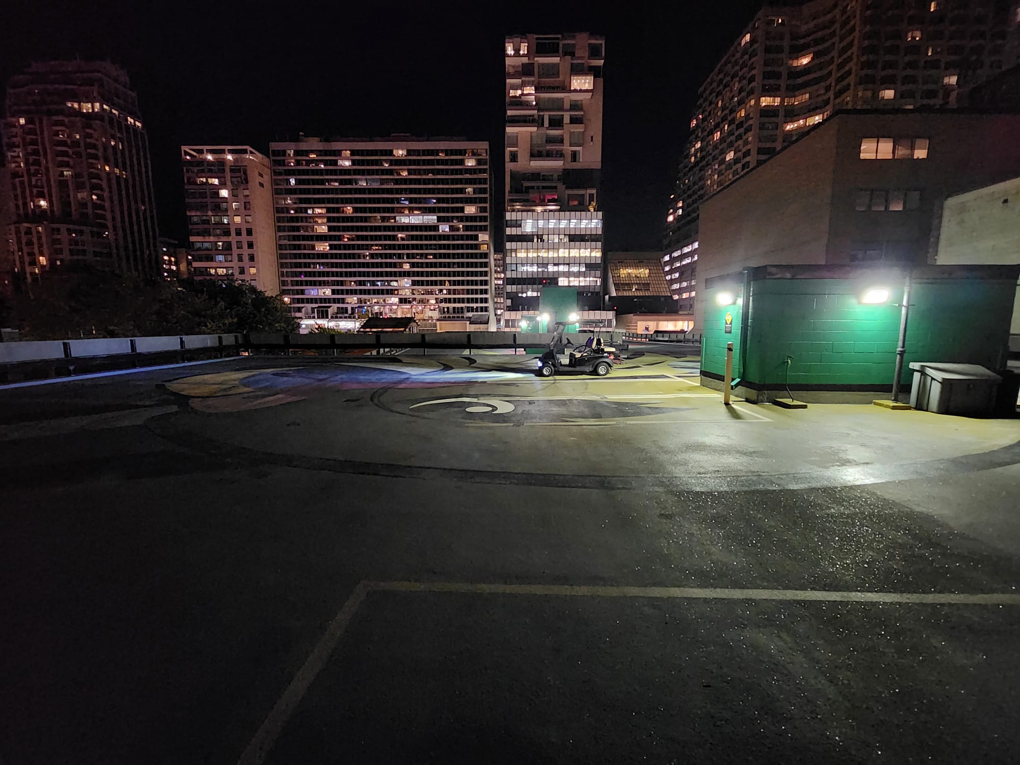 Night parking facility patrol